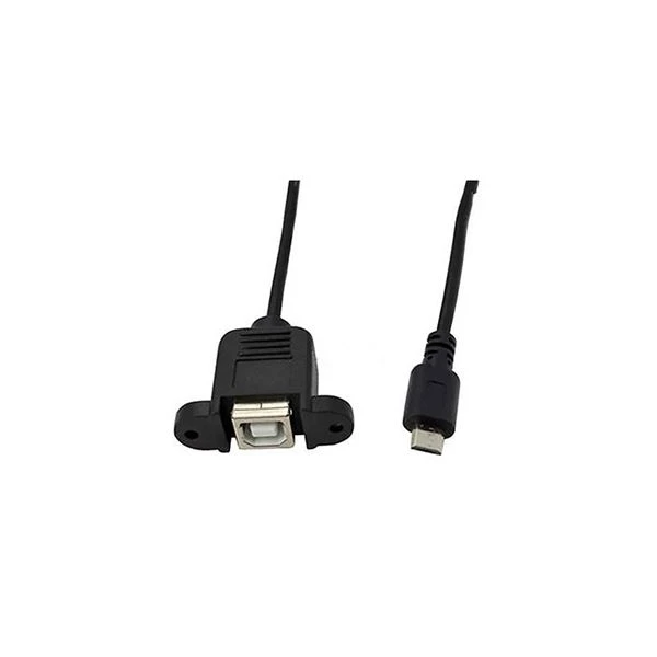 Paneelmontage USB2.0 B Female naar Micro-B Male-kabel voor Arduino Leonardo o...